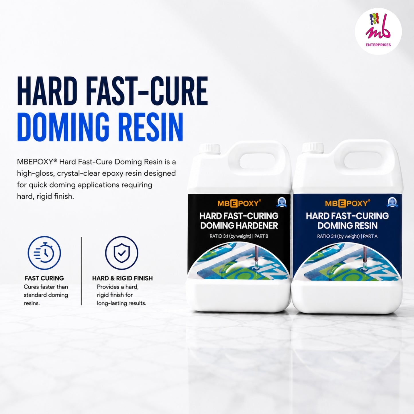 MBEPOXY® Hard Fast-Cure Doming Resin