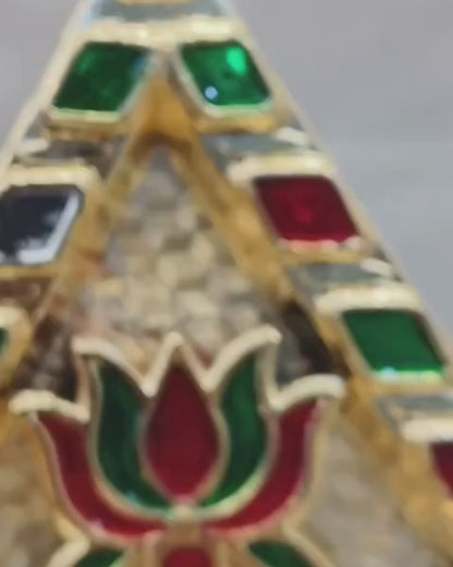 Triangle Pooja Thali