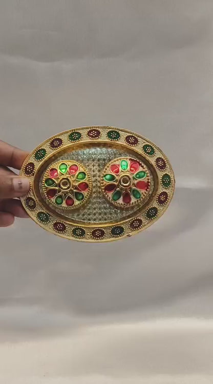 Big Oval pooja thali