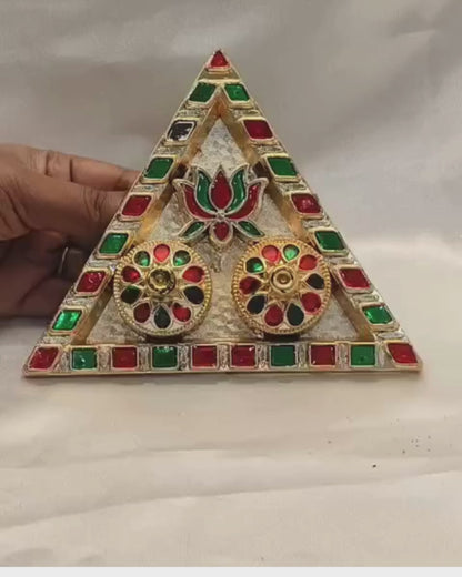 Triangle Pooja Thali