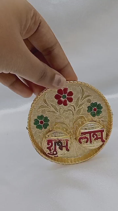 3"round pooja thali